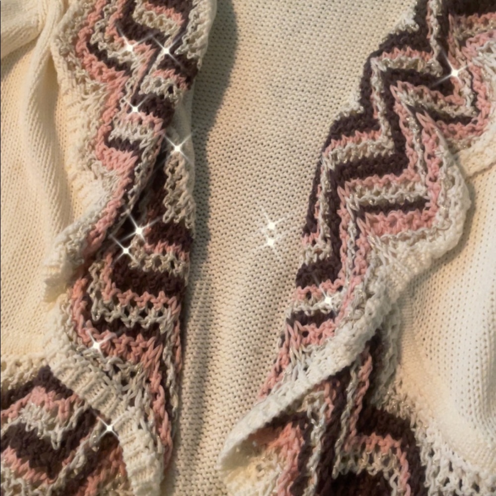 Cute Romantic Sparkly Cardigan Sweater